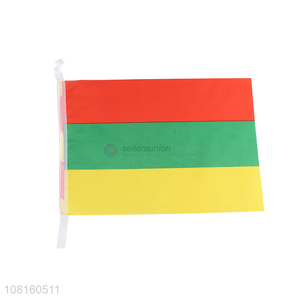Latest style polyester mini national flags with top quality