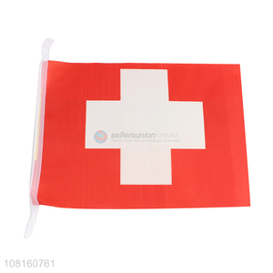 Most popular polyester mini national flags hand shaking flags