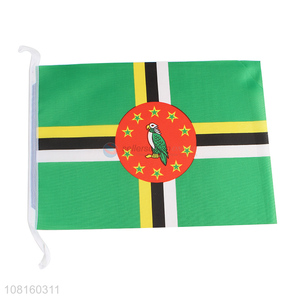 Cheap price polyester mini national flags with top quality