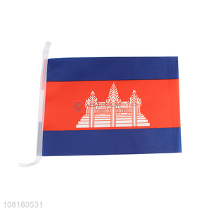 Factory direct sale polyester mini hand held flags national flags