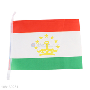 Low price reusable polyester mini country flags for sale