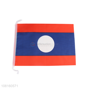 Yiwu factory mini country flags polyester hand flags