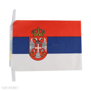 High quality durable polyester mini hand held flags national flags