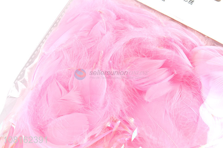 Creative design colourful feather and paper shred for box filling