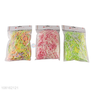 Hot selling colourful shredded paper for box filling basket filling