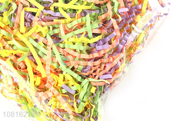 Hot selling colourful shredded paper for box filling basket filling