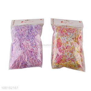 Online wholesale colourful paper shred for box decoration