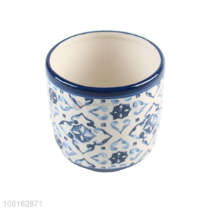 China supplier ceramic flower pot for home office decoration