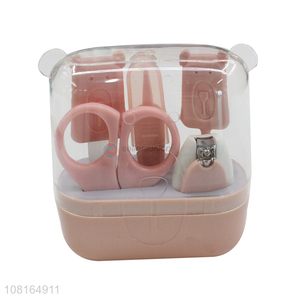 Cute design safety baby kids manicure set for nail care