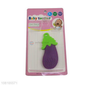Wholesale cute design silicone soft comfortable <em>baby</em> <em>teether</em>