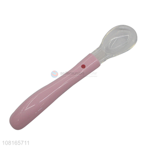 China products reusable baby feeding spoon silicone spoon