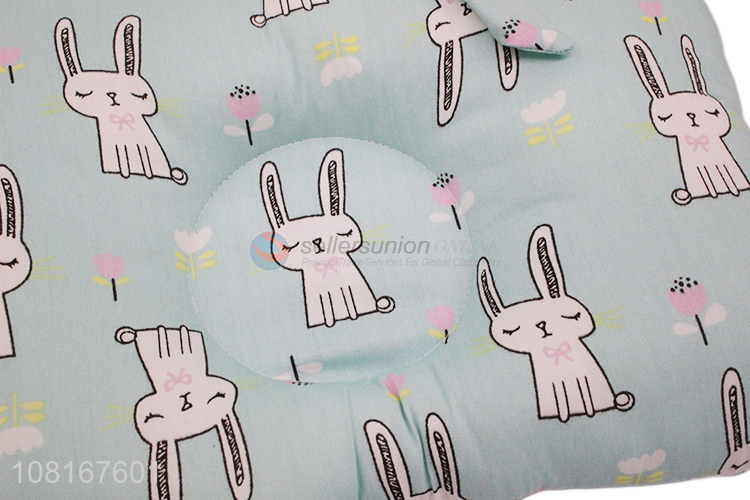 Online wholesale blue cartoon cotton pillow for baby