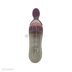 High quality squeeze feeding spoon food supplement bottle