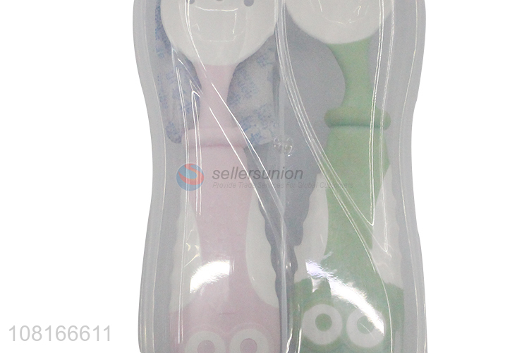 High quality creative silicone handle baby spoon for sale