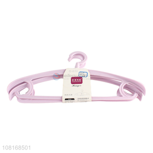 Yiwu market durable plastic clothes hanger wide clothes hanger