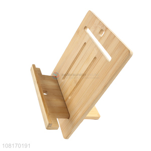 Wholesale price bamboo ipad holder mobile phone holder