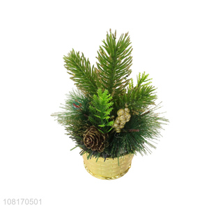 New design home holiday ornaments artificial mini Christmas tree