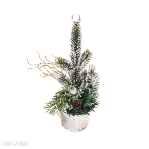 China supplier home ornaments artificial mini Christmas tree