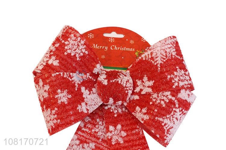 Wholesale waterproof Christmas wreath bows Xmas tree ornaments