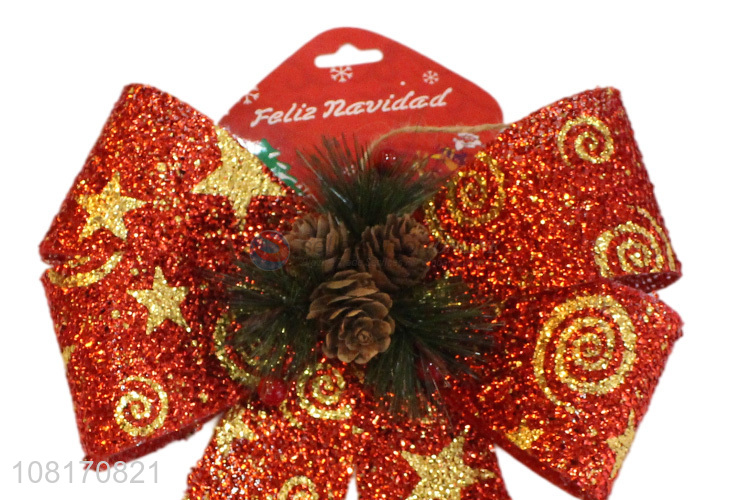 Hot items Christmas tree bows Christmas tree topper ornaments