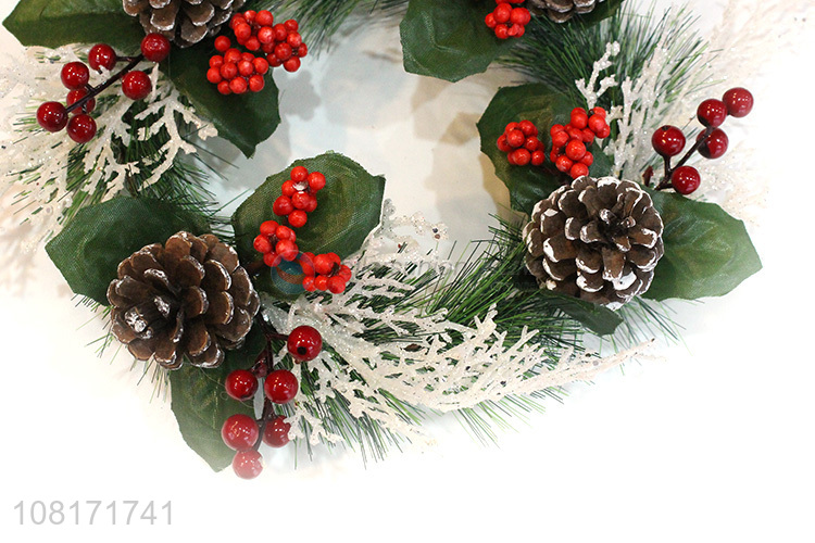 Low price Christmas decoration Christmas wreaths for door outside