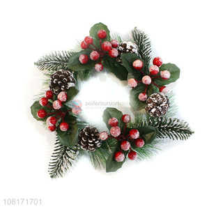 China supplier handmade Christmas wreath Christmas party decoration