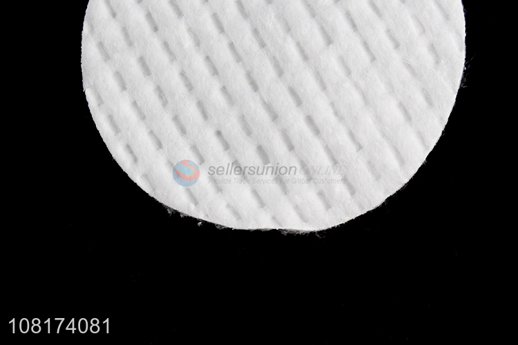 Low price wholesale round makeup cotton pads for ladies