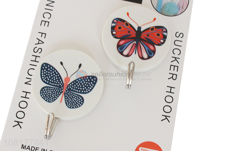 China products 2pieces household waterproof sticky hooks sucker hook