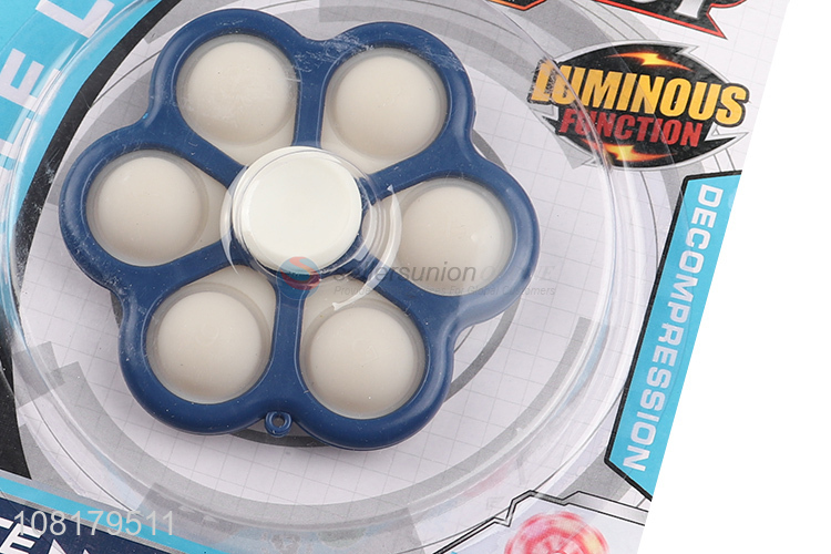 New arrival funny relax finger spinner luminous toys