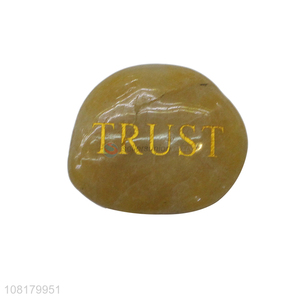 New arrival engraved polished stone with inspiring prayer words