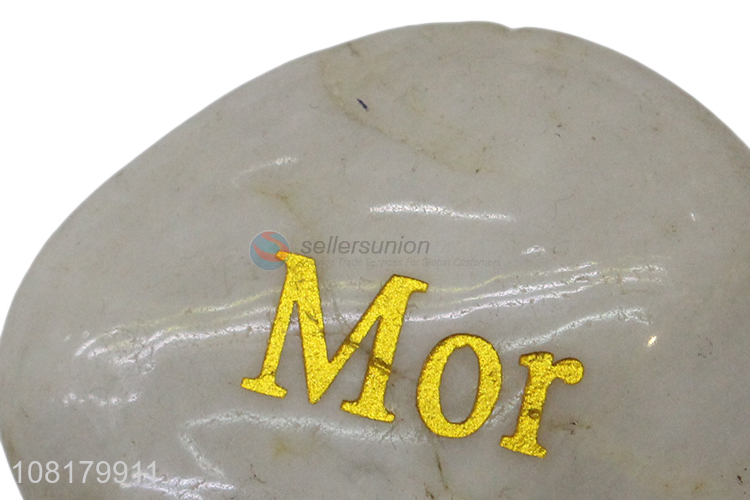 New hot sale engraved inspirational stones with healing words