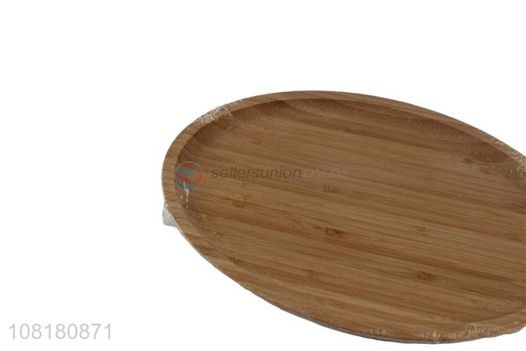 New arrival bamboo oval storge tray kitchen cooking plate