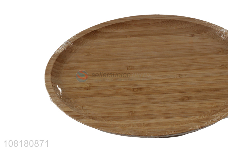 New arrival bamboo oval storge tray kitchen cooking plate