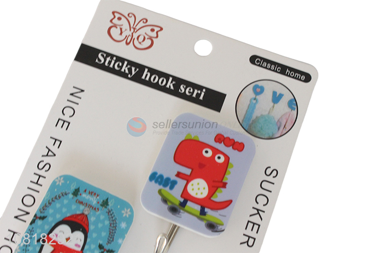 Low price seamless wall mounted hooks plastic self adhesive hooks