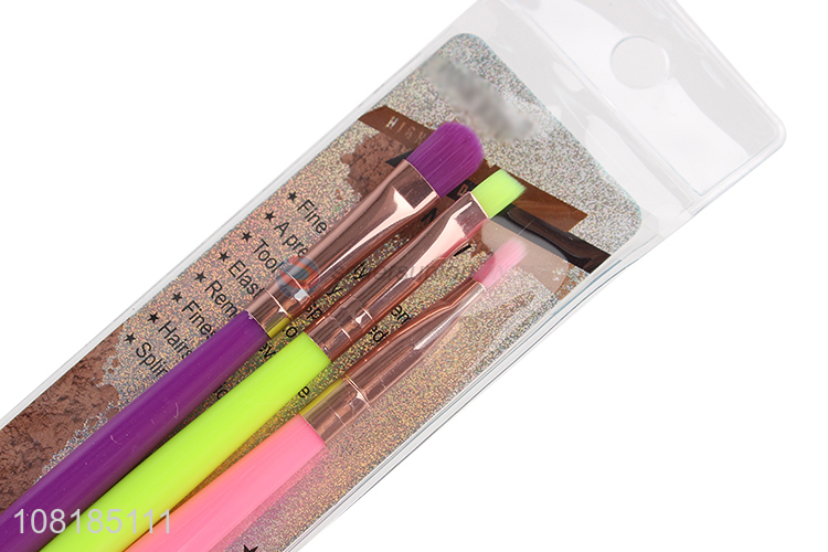 Hot Products 3 Pieces Colorful Eyeshadow Brush Set