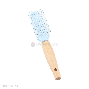 Yiwu supplier wooden handle massage comb for ladies