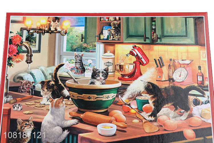 New arrival 750 pieces cats jigsaw puzzles for adults and kids