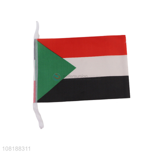 China supplier 100 countries mini flag Sudan hand-held national flags