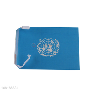 Factory supply mini United Nations <em>flag</em> hand-held small <em>flag</em> car <em>flag</em>