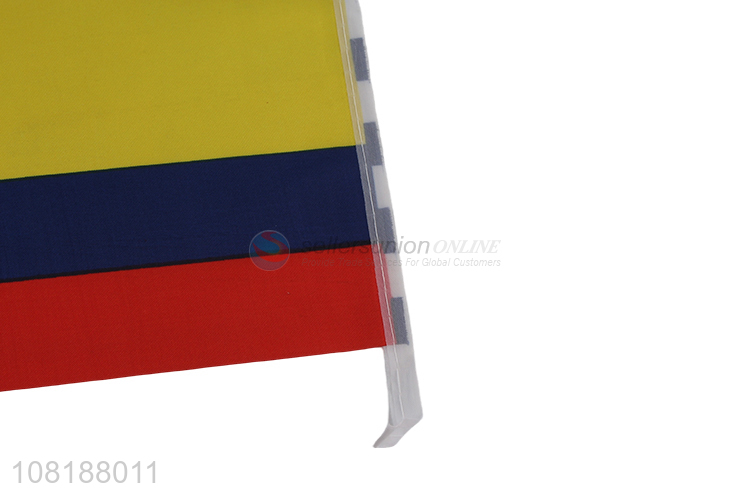 Yiwu market hand-held Colombia national flag mini stick flag for parades