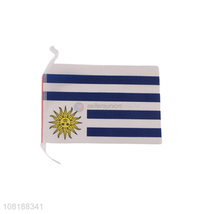 Low price world cup festival events mini Uruguay country flag banner