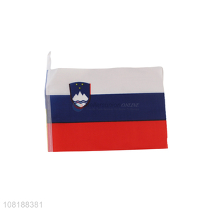 High quality small Slovenia stick flags mini handheld flags for world cup