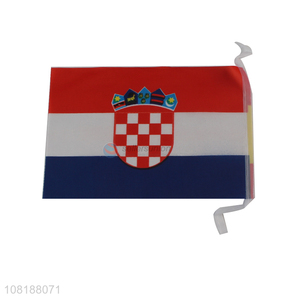 Low price small mini Croatia flag sport events handheld country flag