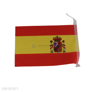 New arrival festival celebrations hand-held flag Spain country flag