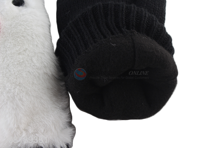 Hot selling soft warm comfortable polyester winter gloves