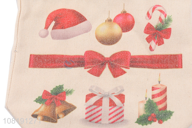 Top selling christmas style printed drawstring bag candy bag
