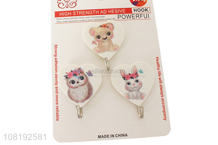 Good Quality Heart Shape Adhesive Hook Multipurpose Wall Hooks