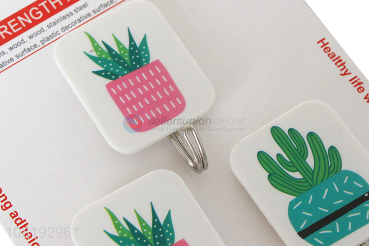 Newest 3 Pieces Adhesive Hook Popular Sticky Wall Hooks Set