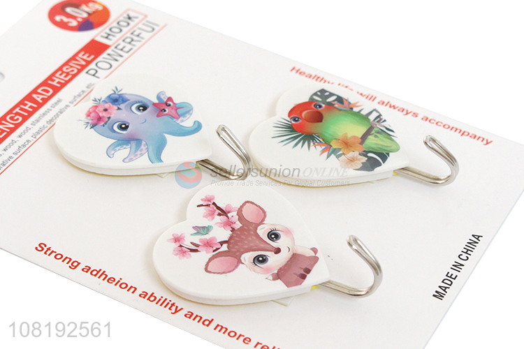 Best Selling Heart Shape Sticky Hook Custom Kitchen Hooks