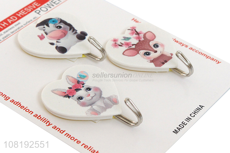 Wholesale Cartoon Printing Sticky Hooks Adhesive Hook